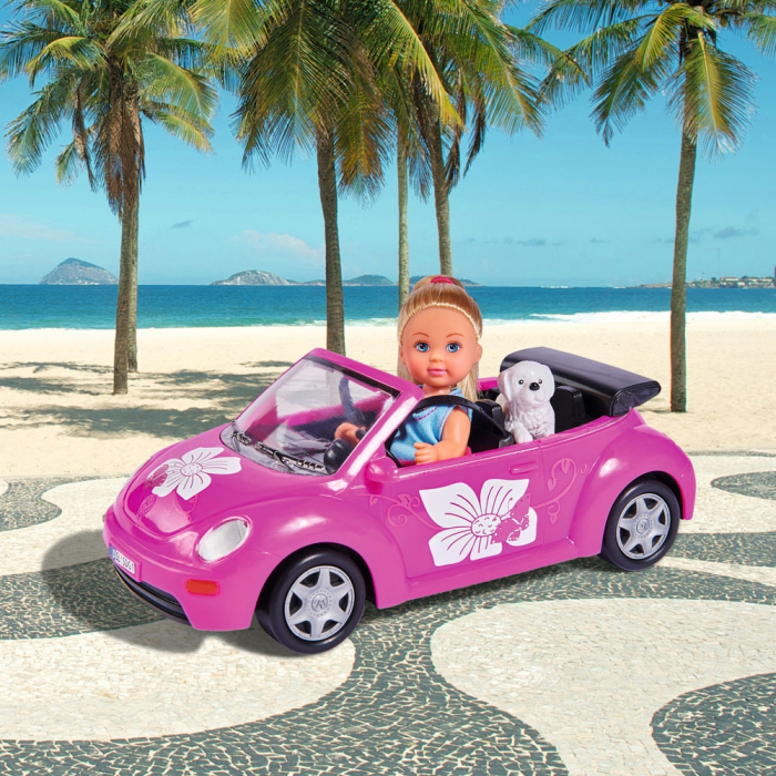 Papusa Simba Evi Love 12 cm Evi's Beetle cu masina, catelus si accesorii [2]