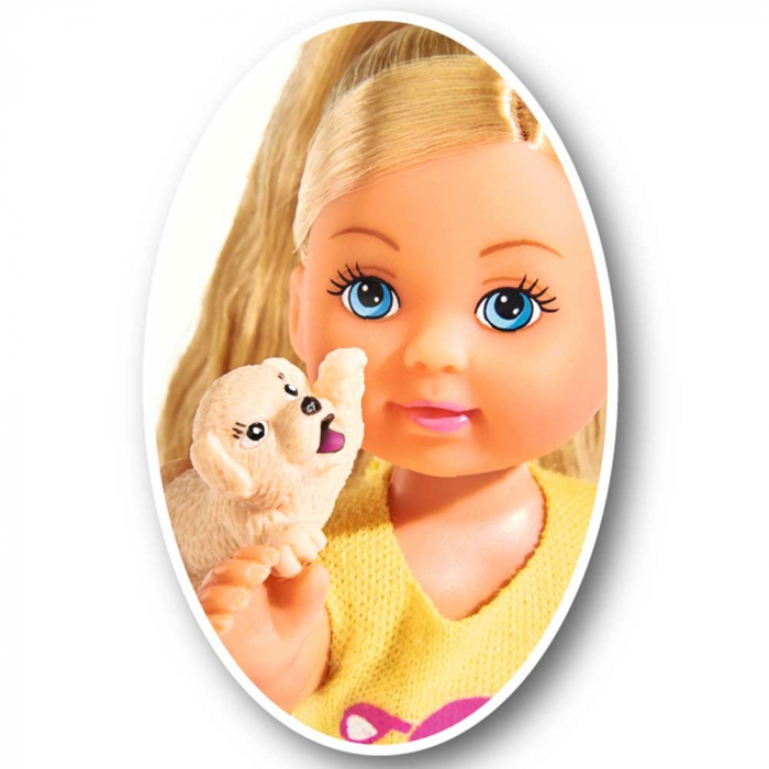 Papusa Simba Evi Love Puppy Love papusa 12 cm cu 3 catelusi si accesorii [5]