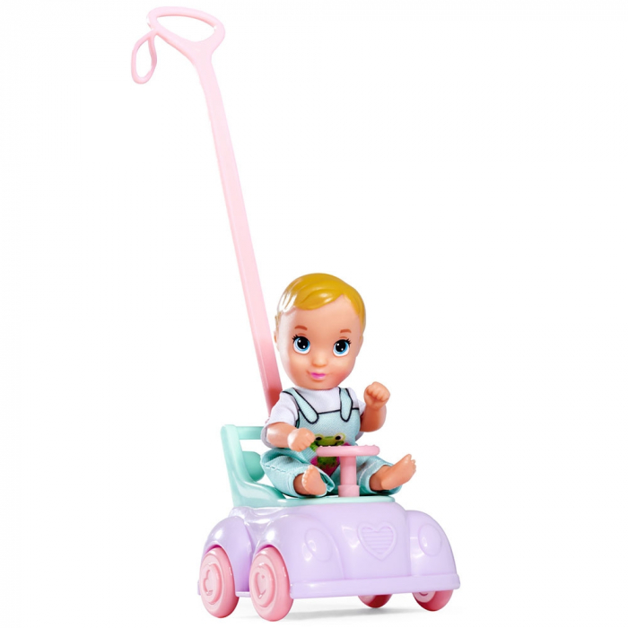Papusa Simba Steffi Love Baby Car 29 cm cu figurina si accesorii [3]