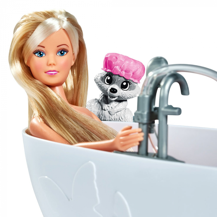 Papusa Simba Steffi Love Bath Fun 29 cm cu figurina si accesorii [4]