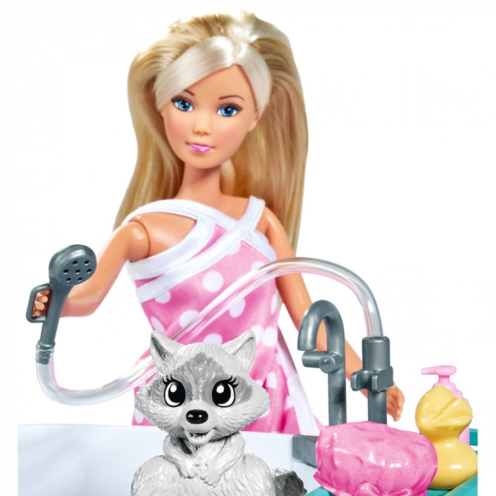 Papusa Simba Steffi Love Bath Fun 29 cm cu figurina si accesorii [3]