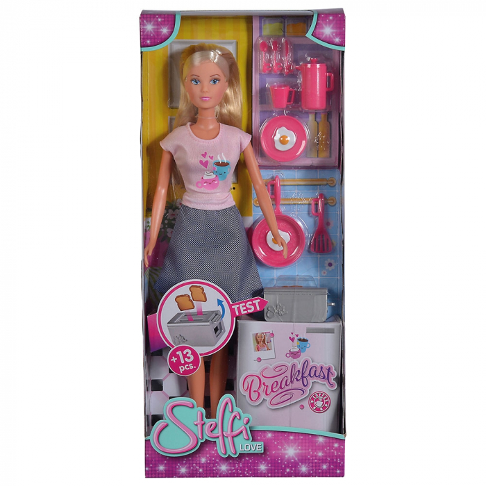 Papusa Simba Steffi Love Breakfast 29 cm cu accesorii [5]