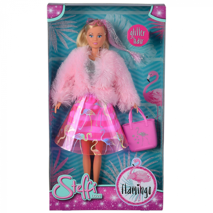 Papusa Simba Steffi Love Flamingo 29 cm cu accesorii [11]