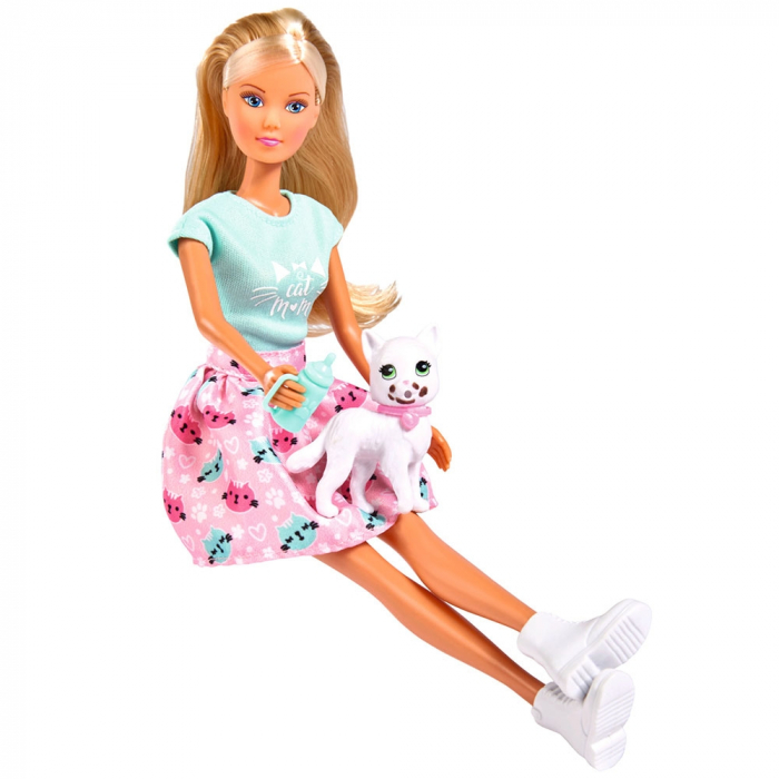 Papusa Simba Steffi Love, Kitty Love 29 cm cu figurina si accesorii [2]