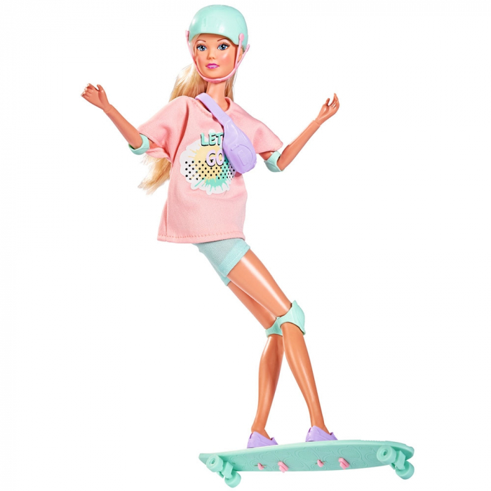 Papusa Simba Steffi Love Longboard Girl 29 cm cu accesorii [2]