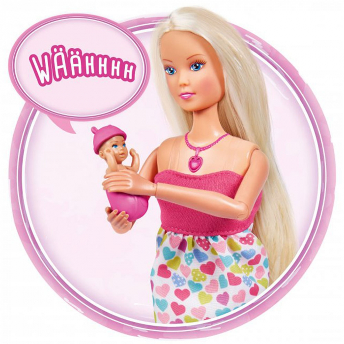 Papusa Simba Steffi Love New Born Baby 29 cm cu accesorii [4]