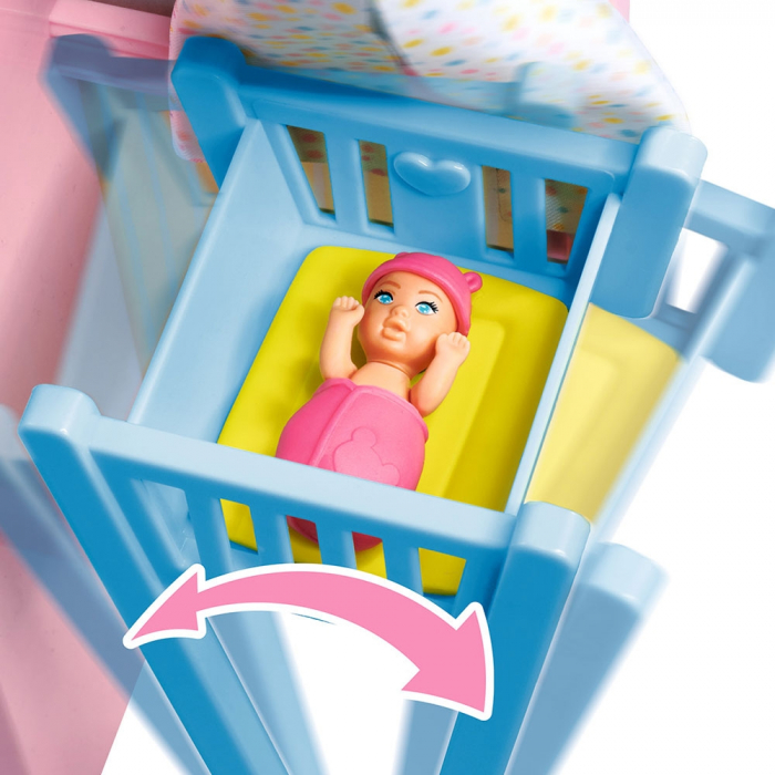 Papusa Simba Steffi Love Newborn Baby Room 29 cm cu figurina si accesorii [5]