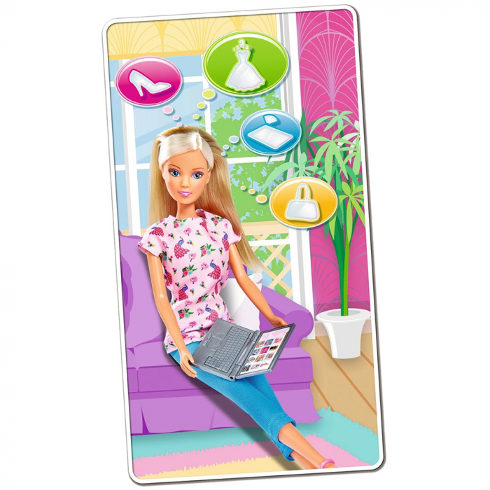 Papusa Simba Steffi Love Shooping Fun 29 cm cu accesorii [2]