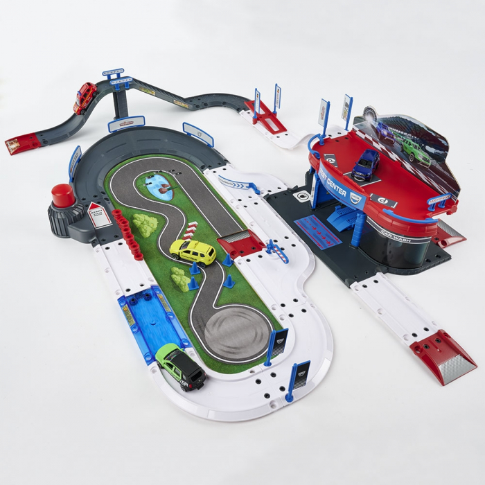 Pista de masini Majorette Creatix Dacia Duster Test Center cu 4 masinute [3]