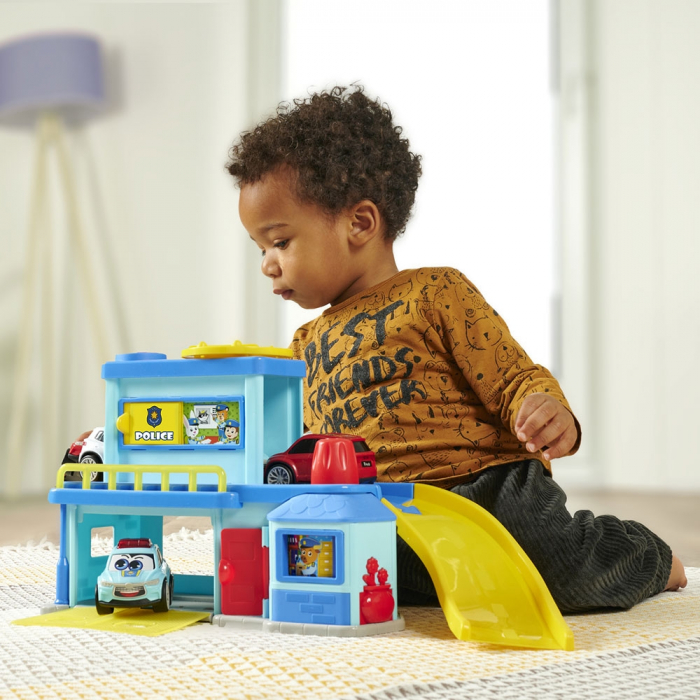 Pista de masini Simba ABC Happy Police Station cu 2 masinute [10]