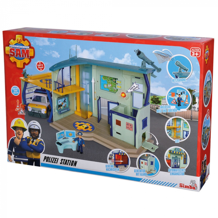 Pista de masini Simba Fireman Sam Police Station cu figurina [8]