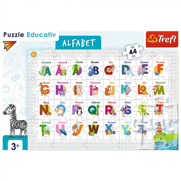 Puzzle educativ 44 piese - invatam alfabetul [3]