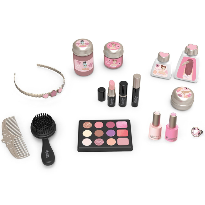 Salon de infrumusetare Smoby My Beauty Dressing Table roz cu 15 accesorii [3]