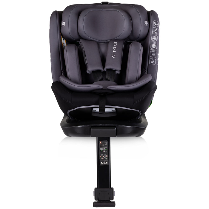 Scaun auto Chipolino Clima Air I-Size 40-150 cm cu sistem Isofix si sezut rotativ anthracite [3]