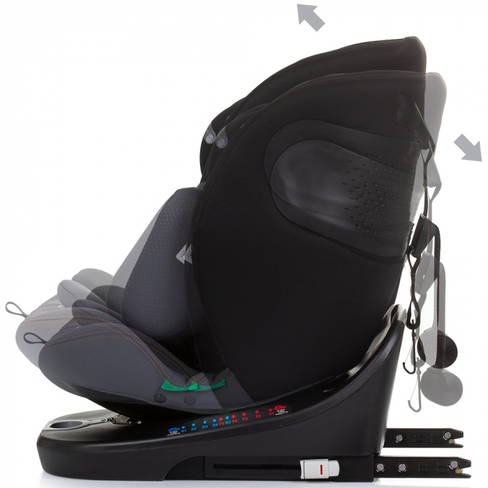 Scaun auto Chipolino Motion I-Size 40-150 cm obsidian cu sistem Isofix [5]