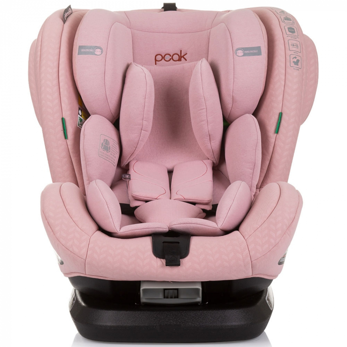 Scaun auto Chipolino Peak I-Size 40-150 cm flamingo cu sistem Isofix [2]