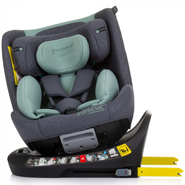 Scaun auto Chipolino Supreme I-Size 40-150 cm cu sistem Isofix pastel green [6]