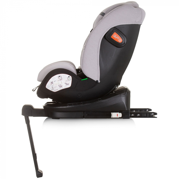 Scaun auto Chipolino Tourino I-Size 40-150 cm ash grey cu sistem Isofix [4]
