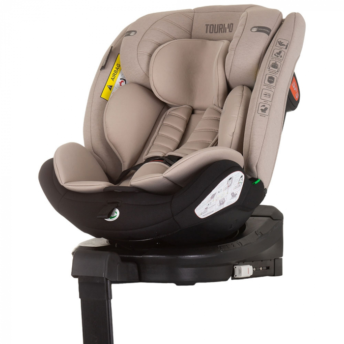 Scaun auto Chipolino Tourino I-Size 40-150 cm macadamia cu sistem Isofix [1]