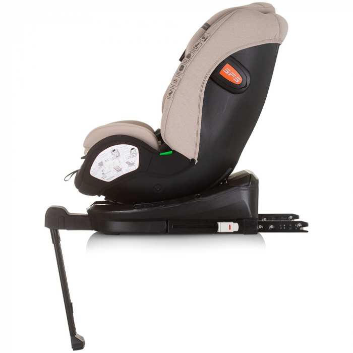 Scaun auto Chipolino Tourino I-Size 40-150 cm macadamia cu sistem Isofix [4]