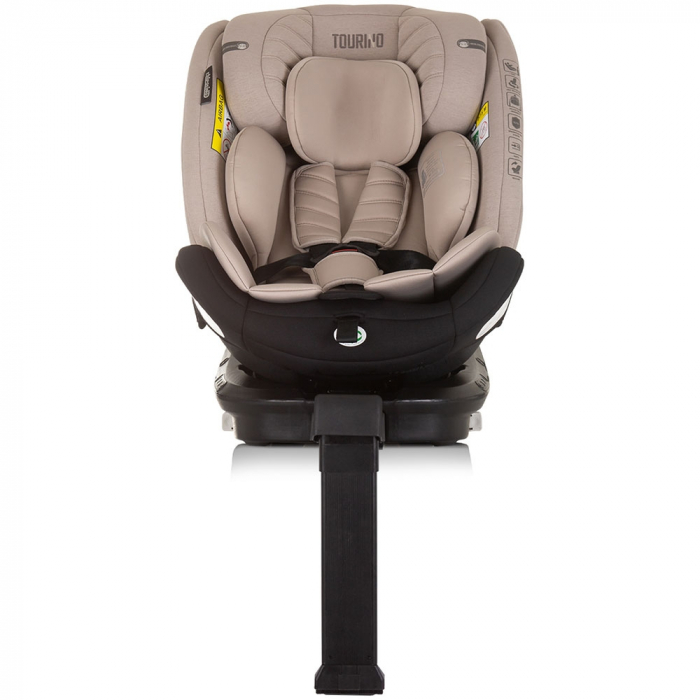 Scaun auto Chipolino Tourino I-Size 40-150 cm macadamia cu sistem Isofix [3]