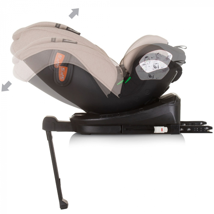 Scaun auto Chipolino Tourino I-Size 40-150 cm macadamia cu sistem Isofix [8]