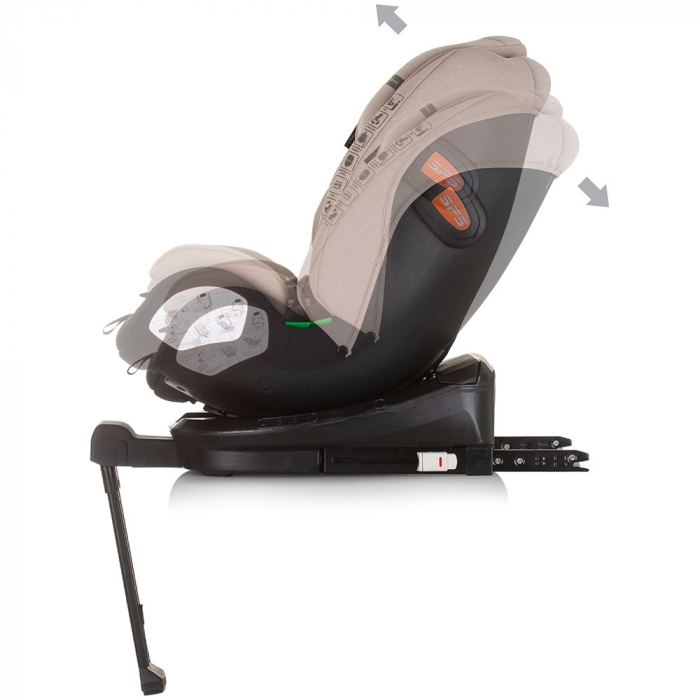 Scaun auto Chipolino Tourino I-Size 40-150 cm macadamia cu sistem Isofix [5]