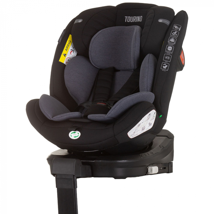 Scaun auto Chipolino Tourino I-Size 40-150 cm obsidian cu sistem Isofix [1]