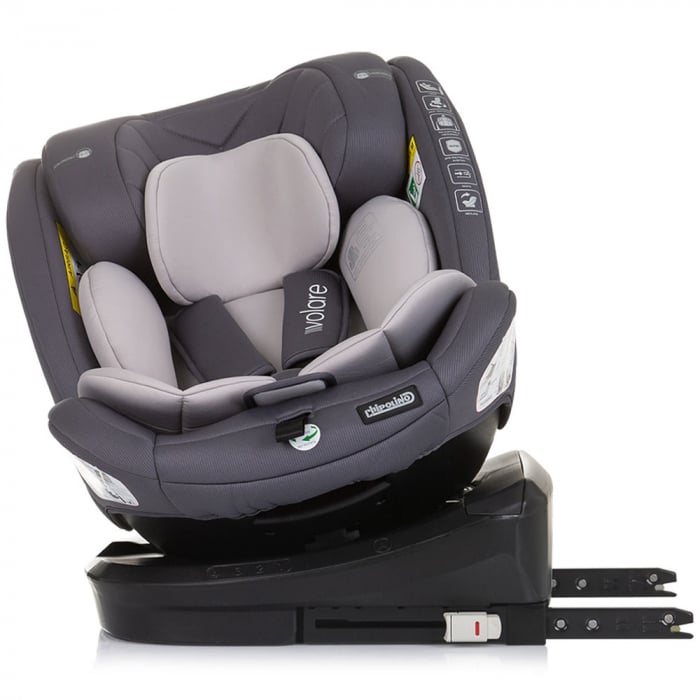 Scaun auto Chipolino Volare I-Size 40-150 cm granite cu sistem Isofix [6]