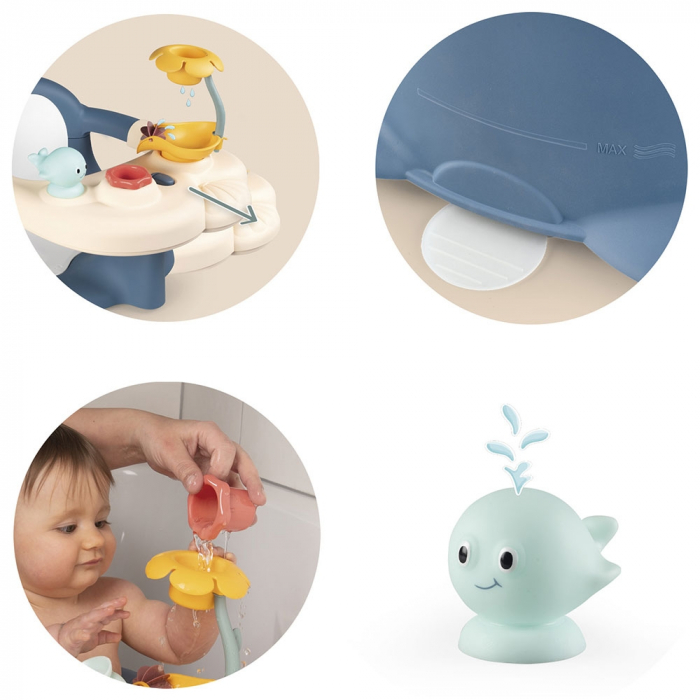 Scaun de baie Smoby Baby Bath Time albastru [3]