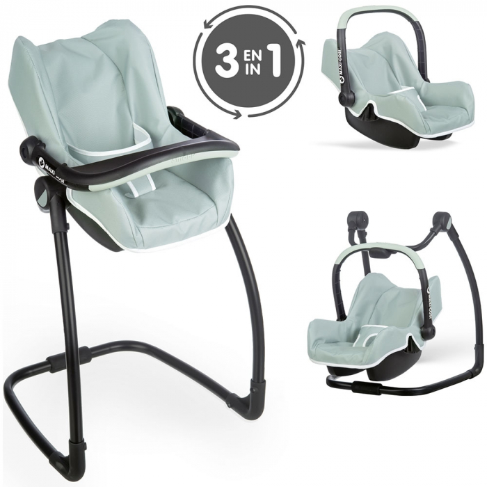 Scaun de masa pentru papusi Smoby Maxi Cosi Quinny 3 in 1 albastru [2]