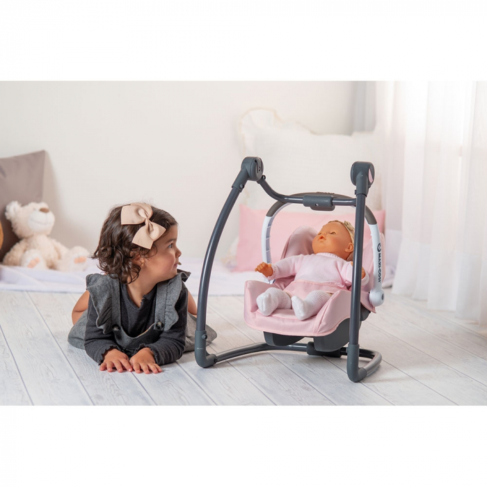 Scaun de masa pentru papusi Smoby Maxi Cosi Quinny 3 in 1 roz [5]