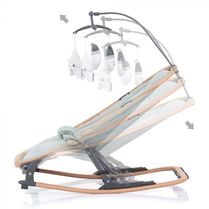 Scaunel balansoar Chipolino Velvet aloe wood [3]