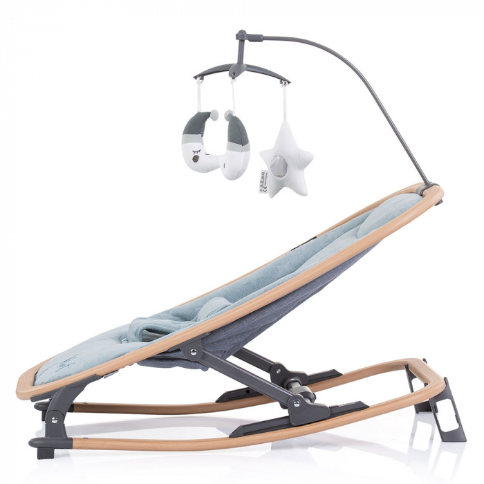 Scaunel balansoar Chipolino Velvet sky wood [4]