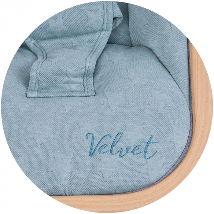 Scaunel balansoar Chipolino Velvet sky wood [5]