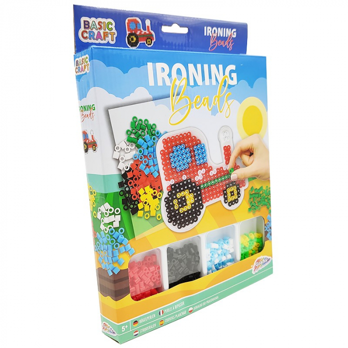 Set creativ - margele de calcat cu plansa tractor [2]