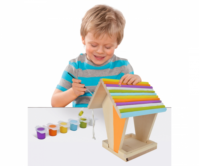 Set de colorat din lemn hranitor pentru pasari [4]