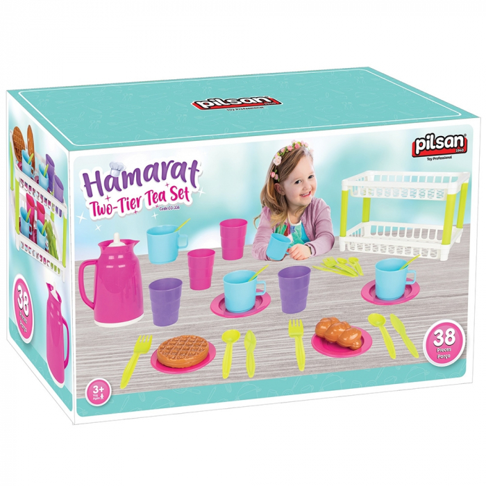 Set de servit ceaiul Pilsan Hamarat Two-Tier Tea [4]