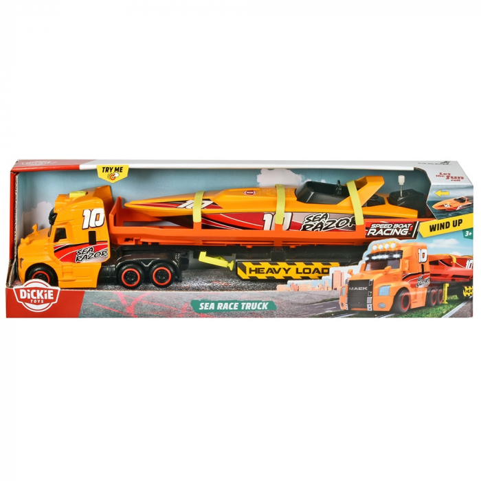 Set Dickie Toys Sea Race Truck Camion cu remorca si barca [2]
