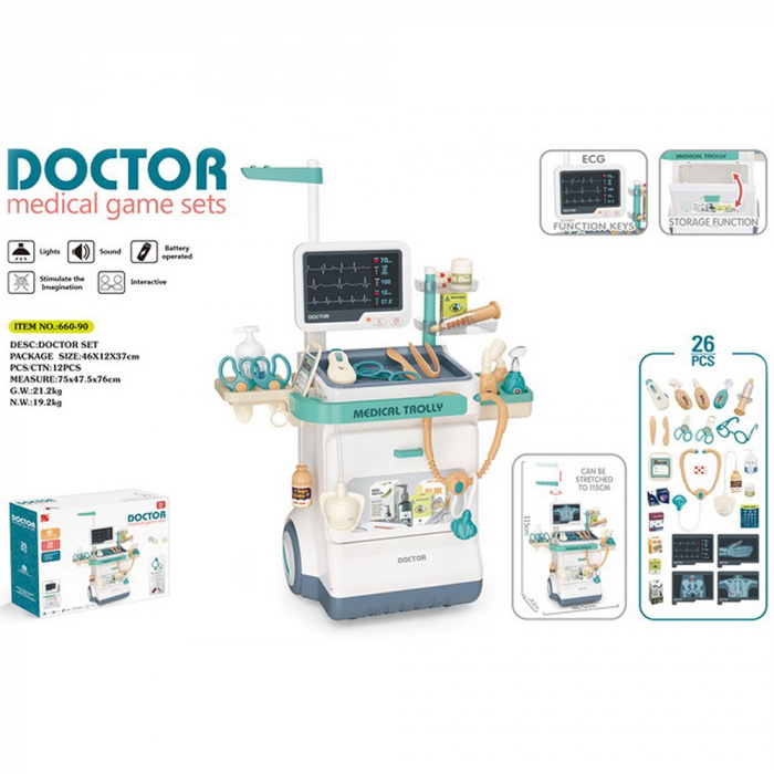 Set jucarie Chipolino Doctor cu lumini, sunete si 26 accesorii [8]