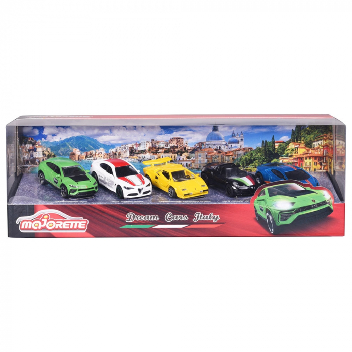 Set Majorette Dream Cars Italy cu 5 masinute din metal [7]