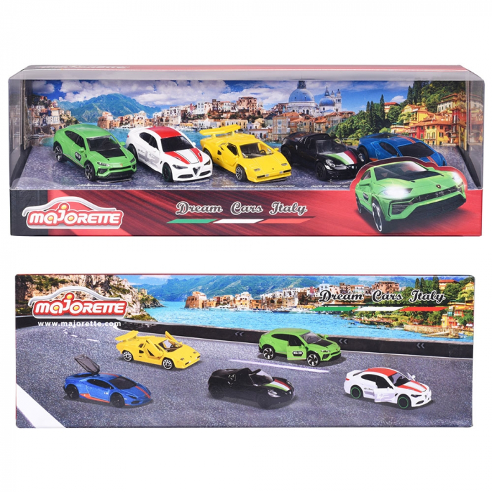 Set Majorette Dream Cars Italy cu 5 masinute din metal [6]