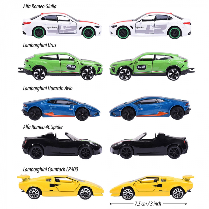 Set Majorette Dream Cars Italy cu 5 masinute din metal [3]