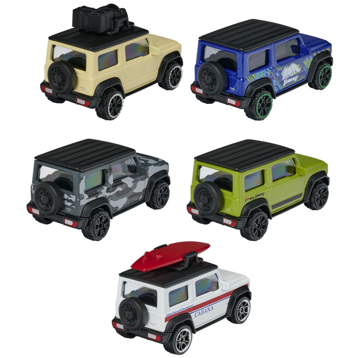 Set Majorette Suzuki Jimny cu 5 masinute din metal [2]