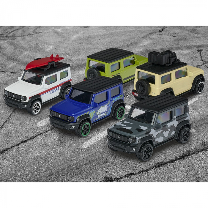 Set Majorette Suzuki Jimny cu 5 masinute din metal [5]