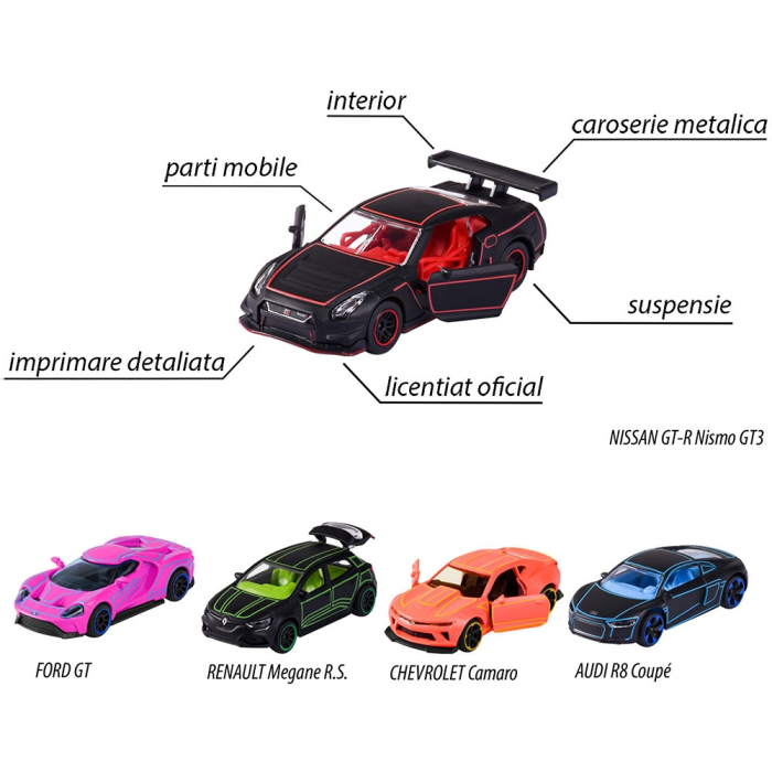 Set masinute Majorette Light Racer cu 5 masinute [4]