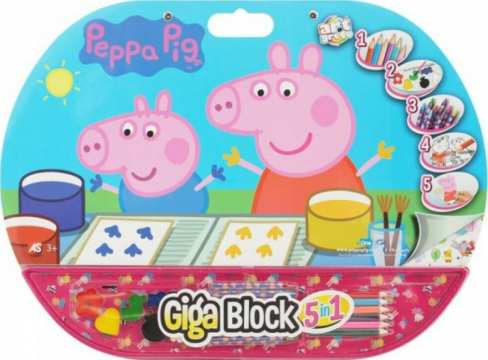 Set pentru desen 5 in 1 Peppa Pig Gigablock [4]