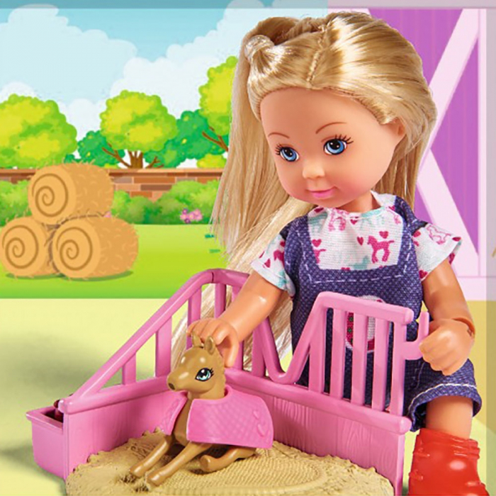 Set Simba Evi Love Doctor Evi Welcome Horse papusa 12 cm cu figurina cal si accesorii [4]