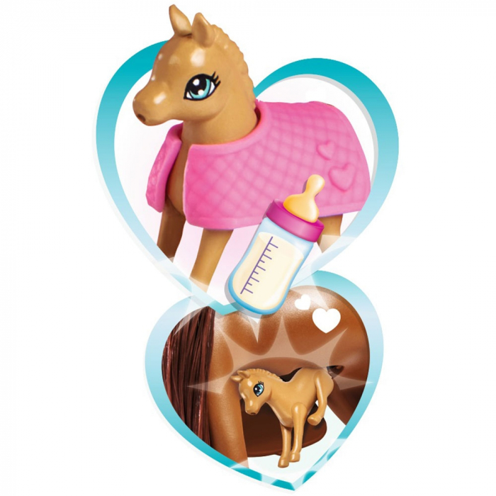 Set Simba Evi Love Doctor Evi Welcome Horse papusa 12 cm cu figurina cal si accesorii [3]