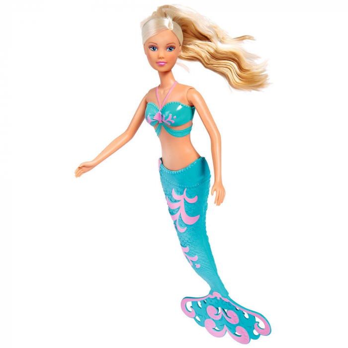 Set Simba Steffi Love Mermaid Friends papusa 29 cm, papusa 12 cm, delfin si accesorii [2]
